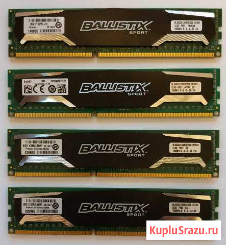 Crucial Ballistix Sport 16GB (4 x 4GB) Белгород - изображение 1