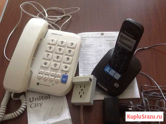 Телефонный аппарат (2 шт), прилагается розетка дву Белгород - изображение 1