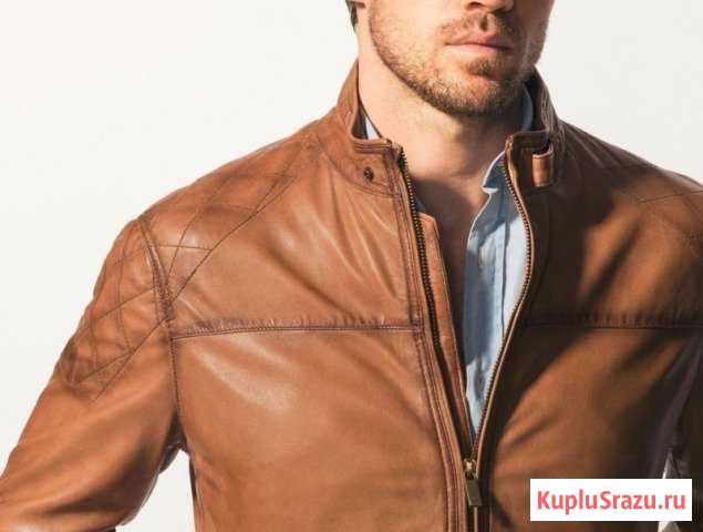 Кожаная куртка massimo dutti Нижневартовск - изображение 1