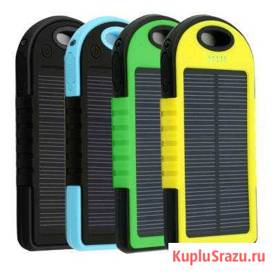 Power Bank 10000 mah с зарядкой от солнца Кинешма - изображение 1