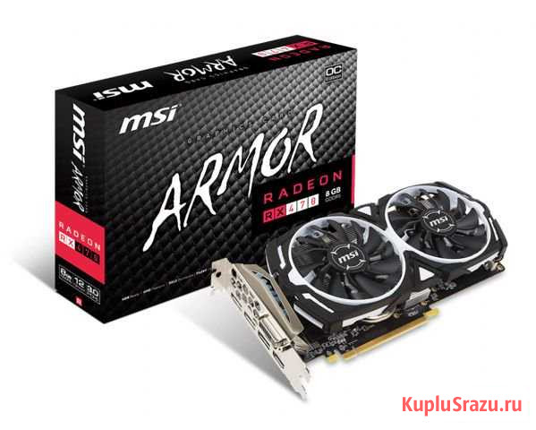 Две видеокарты msi rx470 armor 8gb OC Петрозаводск - изображение 1