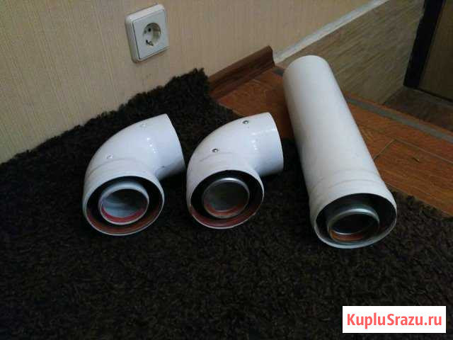 Труба и отвод коаксиальный (по 1 шт.) Йошкар-Ола - изображение 1