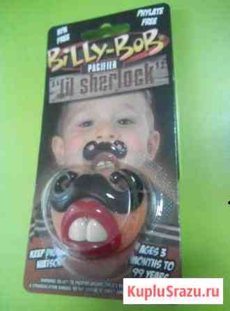 Пустышка Billy Bob Lil Scherlock с усами Санкт-Петербург