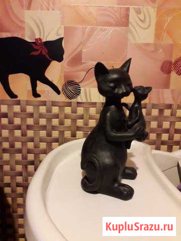 Статуэтка кошки с котенком Котельники - изображение 1