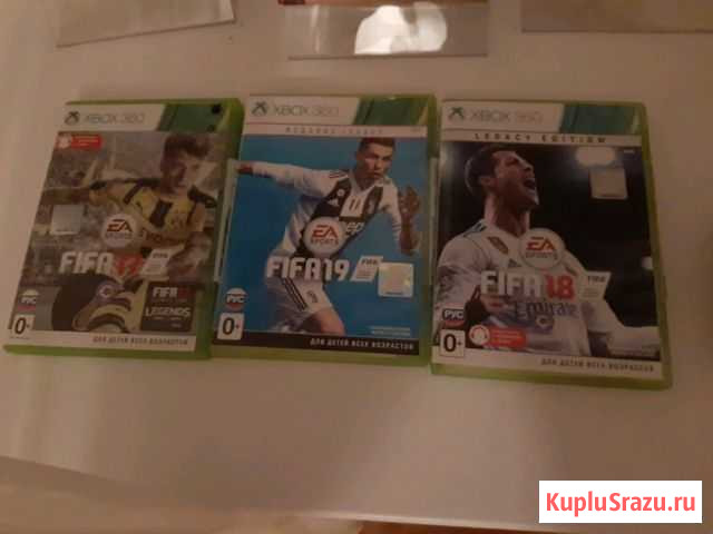 Диски на Xbox 360 fifa(19,18,17) Шахты - изображение 1