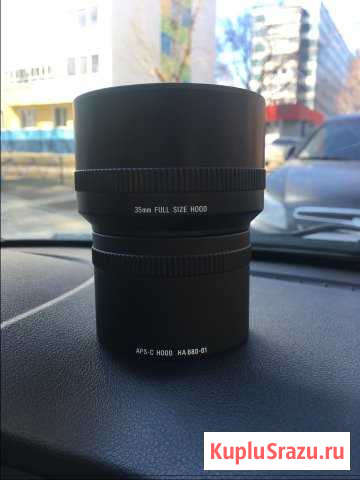 Бленда sigma 35mm + адаптер Набережные Челны - изображение 1