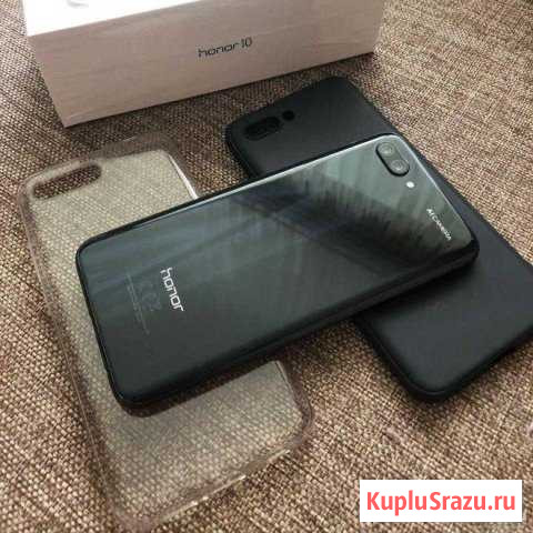 Honor 10 Black 128gb Белогорск - изображение 1