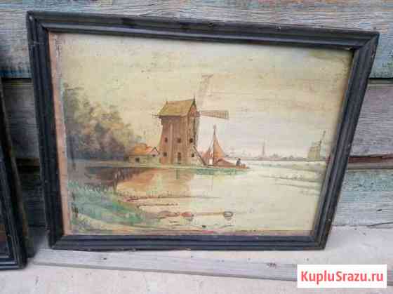 Старинная картина Астрахань