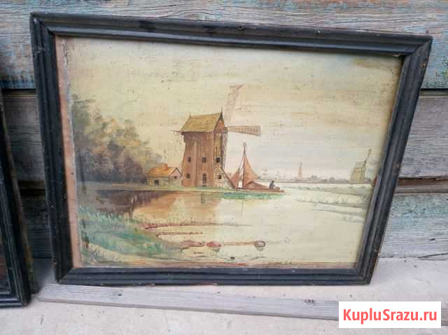 Старинная картина Астрахань - изображение 1