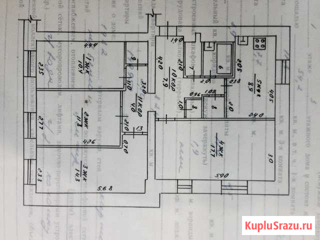 4-к квартира, 82 кв.м., 1/3 эт. Субханкулово - изображение 1