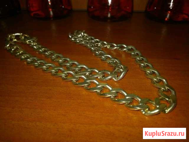 Серебряная цепь, панцирное плетение Архангельск - изображение 1