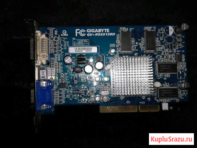 Видеокарта Gigabyte GV-R955128D ATI Radeon 9550 Старь - изображение 1