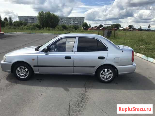 Hyundai Accent 1.6 МТ, 2007, седан Молочное - изображение 1
