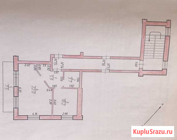 1-к квартира, 41.8 кв.м., 4/4 эт. Калуга - изображение 1