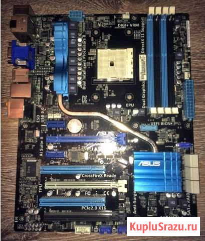 Материнская плата asus F1A75-V EVO socket FM1 Киров - изображение 1