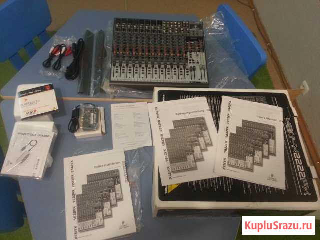 Новый микшер Behringer Xenyx 2222FX + звуковая кар Череповец - изображение 1