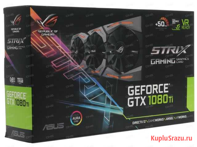 Asus GeForce GTX 1080 Ti strix (strix-GTX1080TI-11 Усть-Илимск - изображение 1