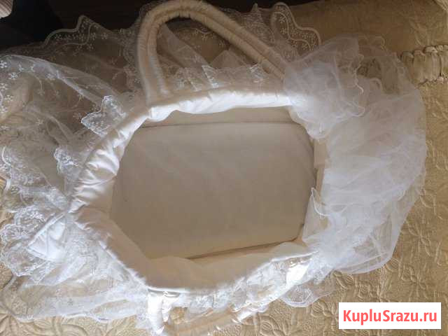 Корзина для новорождённых на выписку и тёплый конв Баксан - изображение 1
