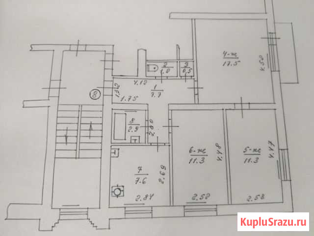 3-к квартира, 65 кв.м., 2/3 эт. Светлогорск - изображение 1