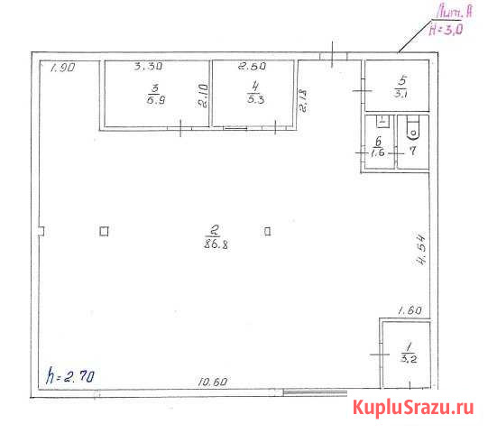 Капитальное здание, 108 кв.м. Вилючинск - изображение 1
