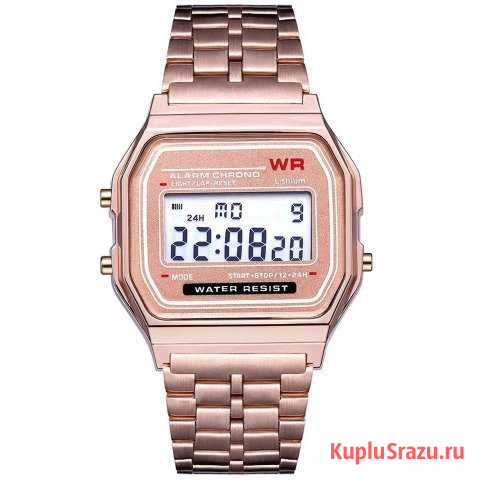 Часы Casio pink gold unisex (новые) Инта - изображение 1