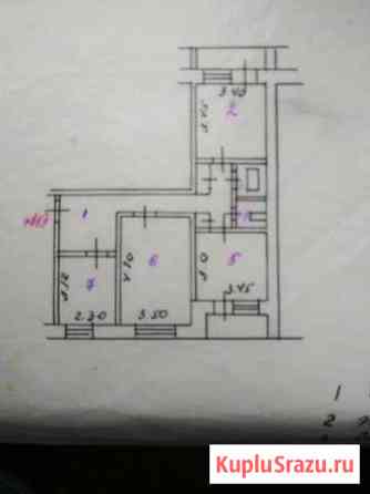 3-к квартира, 68 кв.м., 5/9 эт. Курчатов