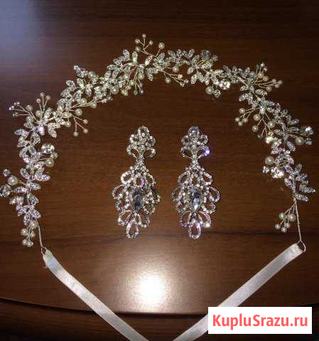 Свадебные аксессуары. Диадема и серьги Евпатория - изображение 1