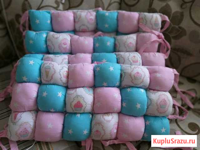 Бортики и комплект постельного в кроватку Курган - изображение 1