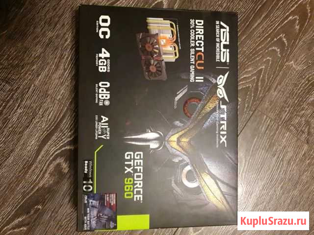 Видеокарта asus strix geforce GTX960 4GB Шимск - изображение 1