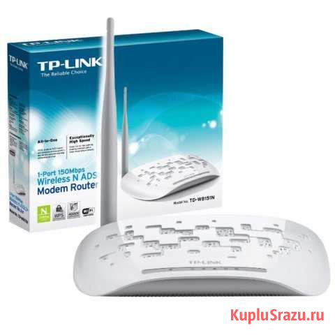 Маршрутизатор adsl2+ TP-link TD-W8151N Пятигорск - изображение 1