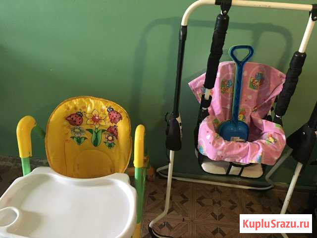 Детские качельки и стульчик для кормления Ноябрьск - изображение 1