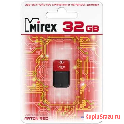 USB 32GB arton 2.0 пластик красный Владимир - изображение 1