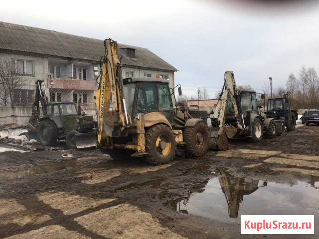 Экскаватор-погрузчик, трактор, фронтальный, колодц Котлас - изображение 1