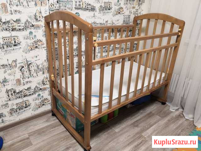 Детская кроватка с матрасом Старый Оскол - изображение 1