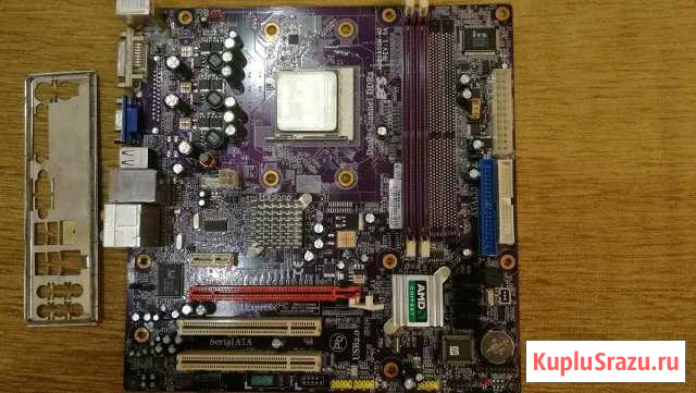 Материнская плата ESC AMD690-GSM M2, Soket AM2 Дубовое - изображение 1