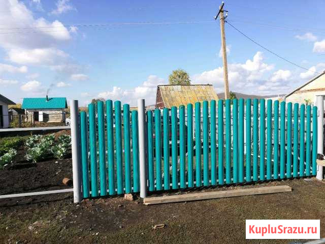 Монтаж забора из евроштакетника и профнастила Мелеуз - изображение 1