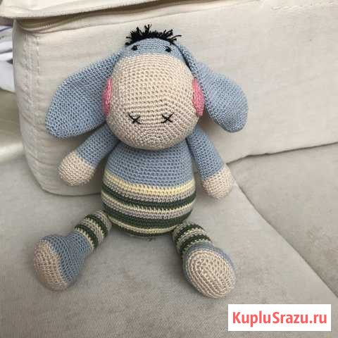 Вязаная игрушка ослик Волгоград - изображение 1