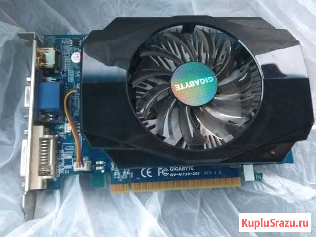 Видеокарта gigabyte GeForce GT 730 (GV-N730-2GI) Владимир - изображение 1