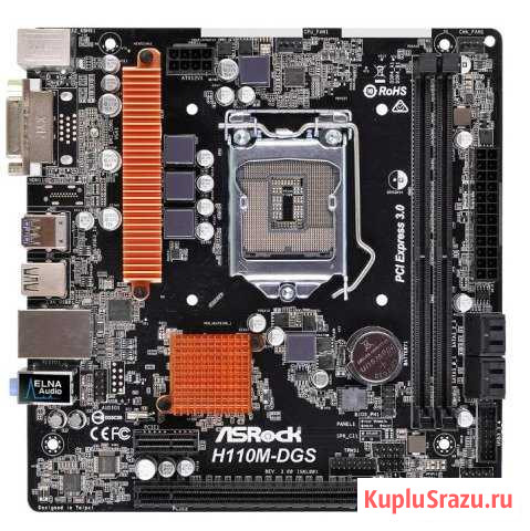 Socket 1151 ASRock H110M-DGS R3.0 Калуга - изображение 1