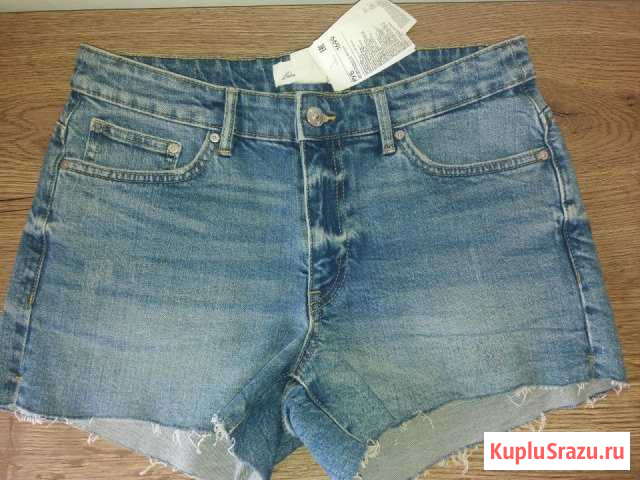 Новые джинсовые шорты H&M EUR 38 US 8 Ялта - изображение 1