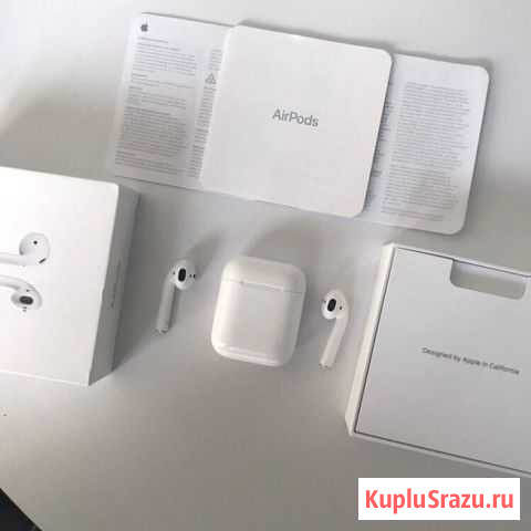 Оригинал AirPods (Идеальное состояние) Псков - изображение 1