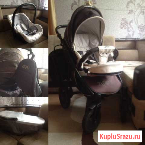 Коляска Tutis Zippy sport new 3 в 1 Новочебоксарск - изображение 1