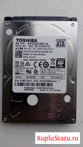 Жесткий диск HDD Toshiba 1 Tb Смоленск - изображение 1