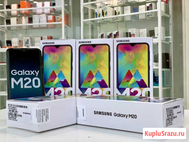 Новый(запечатанный) SAMSUNG M20 2019 Синий 5000мАч Нижний Новгород - изображение 1