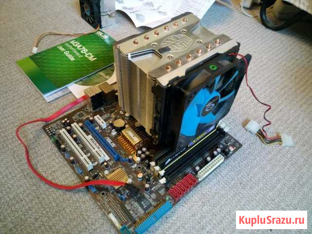 Материнская плата, AMD 2.4мгц, 2Гб, видео, звук Красноармейск - изображение 1