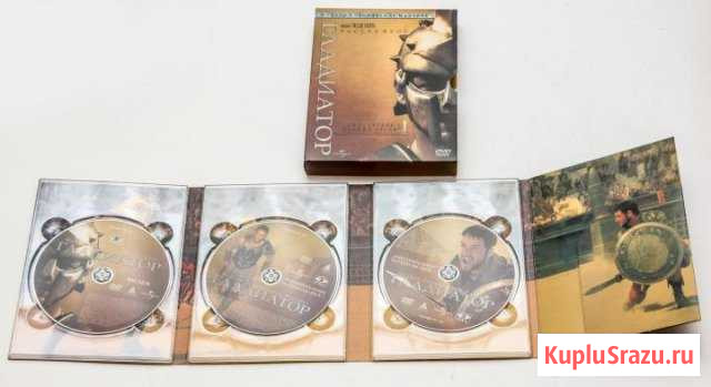 Гладиатор - коллекционное издание на 3 DVD Иваново - изображение 1