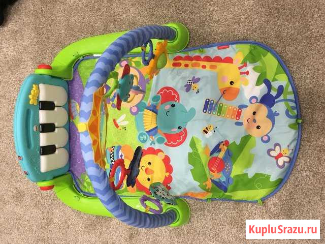 Развивающий коврик Fisher price пианино Домодедово - изображение 1