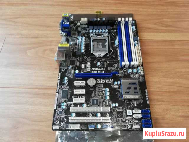 Продам материнскую плату asrock z68 pro3 Воронеж - изображение 1