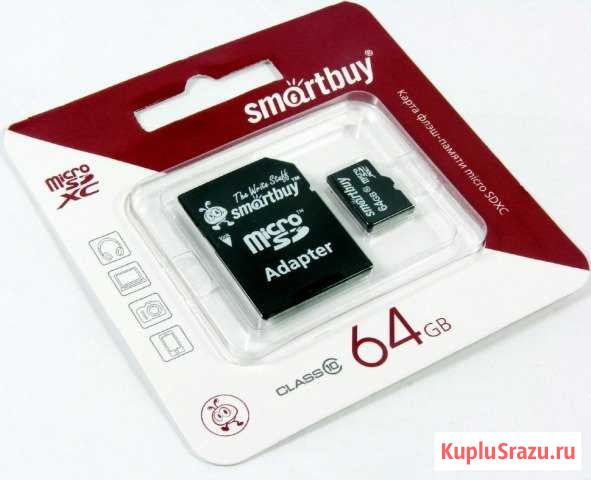 MicroSD 64gb 10 class Чебоксары - изображение 1