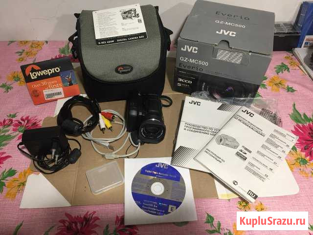В/камера JVC GZ-MC500AG неиспр. и кофр Lowepro Майкоп - изображение 1